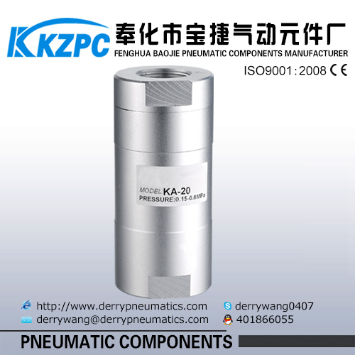 pneumatic flow control valve check valve for compressed air