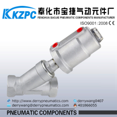 JZF Series pneumatic Stainless Steel Angle seat valve