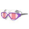 Pink Mirror Cool Art Swimming Mask Anti Fog Swimming Goggles with Silicone Gasket