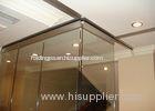 Clip Aluminum Soliding Glass Partition Wall Top Supported For Meeting Room