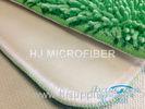 Easy Cleaning Green Microfiber Reusable Mop Pads / Chenille Mop Pad