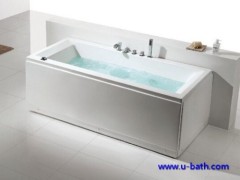 Simple design indoor massage bathtub of rectangular shape