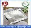 Aluminum Foil Plastic Ziplock Bags Silver 110 Microns For Food Packaging