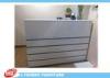 Melamine Finished MDF Shop Cash Counter White / 2000mm * 1500mm * 1100mm