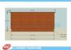 SGS Customized MDF Cash Counter For Shop Payment / 2290mm * 6950mm * 1000mm