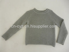 Boys' Long-sleeved Pure Color Pullovers