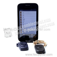 Black Plastic Samsung Glaxy K4 English Poker Analyzer With Built - In Camera