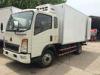 HOWO Light Duty Commercial Trucks Refrigerator Freezer Van Box Truck For Meat