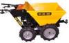Yellow Four Wheel Barrow Micro Dumper Truck with Ball Hitch for Gardening