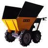 Yellow and Black Mini Dumper 4x4 Lightweight Wheelbarrow with Extension Sides