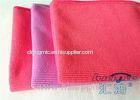 High Absorption Red Microfiber Cleaning Cloth With Silk Banded Edges 16