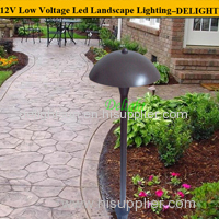 Waterproof aluminum outdoor garden pole Light exterior led landscape light 12V 3W led path lighting