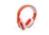 Colourful PC Silk Printing 3.5mm Plug Overhead Headphones With Mic