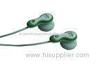 Green Cute Ear Buds PC In Ear Earphones With15mm Speaker 102Db S.P.L at 1khz