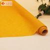 Yellow Polyester Plain or Flocked Velvet Fabric For Arts And Crafts Material