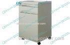 Steel Frame ABS Plastic Bedside Cabinet with Castor for hospital ward furniture