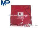 Nonwoven Fabric Traveling durable washable red Custom Printed Shopping Bags