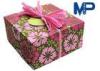 Lock Fashionable Square Texture Paper Gift Boxes For cloth / shoes