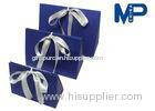 Personalized paperboard gift wrapping boxes decorated Ribbon and Knob