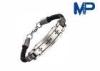 Magnetic Buckle Stainless Steel Rope Metal Bracelet Braided Cuff Bangle