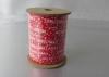 White and Red Wide Christmas Curling Ribbon Spool with PP Laminagted Printed 130U