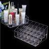 24 Grids Crystal Clear Acrylic Makeup Organizer Countertop / Makeup Organization Boxes