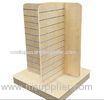 Wood Slatwall Display Stands With Metal Hangers for Garment