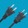 American Plug wire with polarity two core power cable