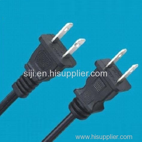 American Plug wire with polarity two core power cable