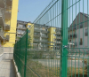 green PVC coated high security curved fence panel