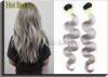 White Hair Extensions 5A Virgin Brazilian Hair Double Machine Weft 3.5 OZ