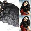 100 % Indian Yaki Wave Non Remy Human Hair Extension Black Tangle Free