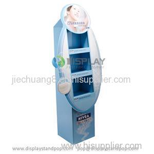 Customized Full Printed Cardboard Floor Stand for Nivea Cleansers Promotion