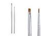 Silver Long Lasting Lip Liner Brush Blending Makeup Brush With Copper Ferrule