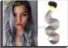UnprocessedBrazilian Virgin Hair Body Wave Grey Remy Human Hair Weave Full Ends