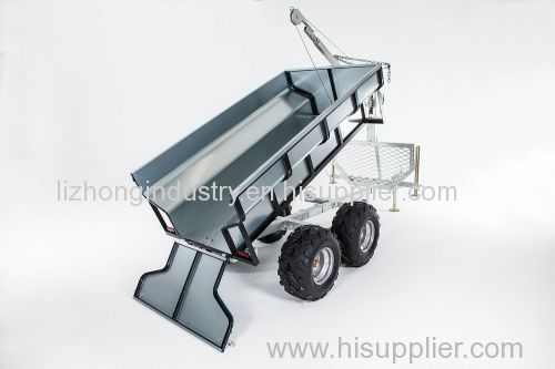 Chine Best 360 degree revolved boom 1.5T load capacity self loading log trailer