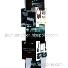 Earphone Promotional Cardboard Pallet Display Stand with Advertising Printings