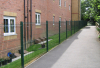 Security Powder Coated Curved Welded Mesh Fence