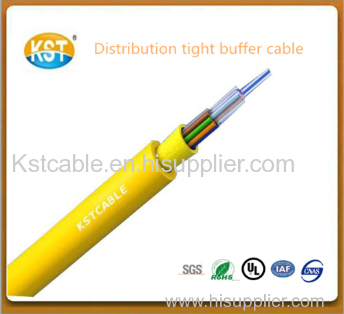 Cable wire communication cable/2-24 cores Distribution Tight Buffer Optical CableGJFJV