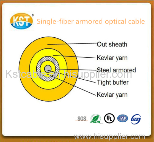 Optical fiber cable power cable/single-fiber armored Indoor cableGJFJV