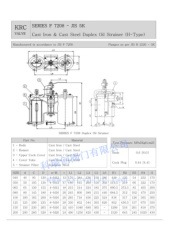 JIS MARINE DUPLEX OIL STRAINER FC