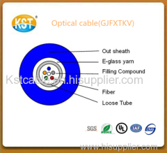 Communication cable/2-12 cores Central Loose tube In/outdoor Optical Cable GJFXTKV