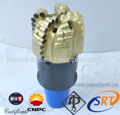 152.4mm oil/water/geothermal well drilling PDC diamond drilling bit for hard formation