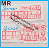 Cheaper price tamper proof feature self adhesive warranty label with date and logo