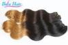 Beauty Unprocessed Brazilian Virgin Ombre Remy Hair Extensions For Salon