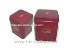 RoHS 75mm / 88mm Watch Packaging Square Tin Cans with lids