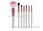 Wood Handle Custom Professional Travel Makeup Brushes With Cosmetic Bag