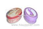 Christmas Soap Cosmetic Packaging Oval Tin Box With Printing And Embossing