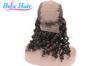 10 Inch Deep Wave Brazilian / Indian Remy Hair Lace Front Wigs For Black Women