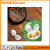 Food grade Bunny Shaped silicone egg pancake ring egg mold